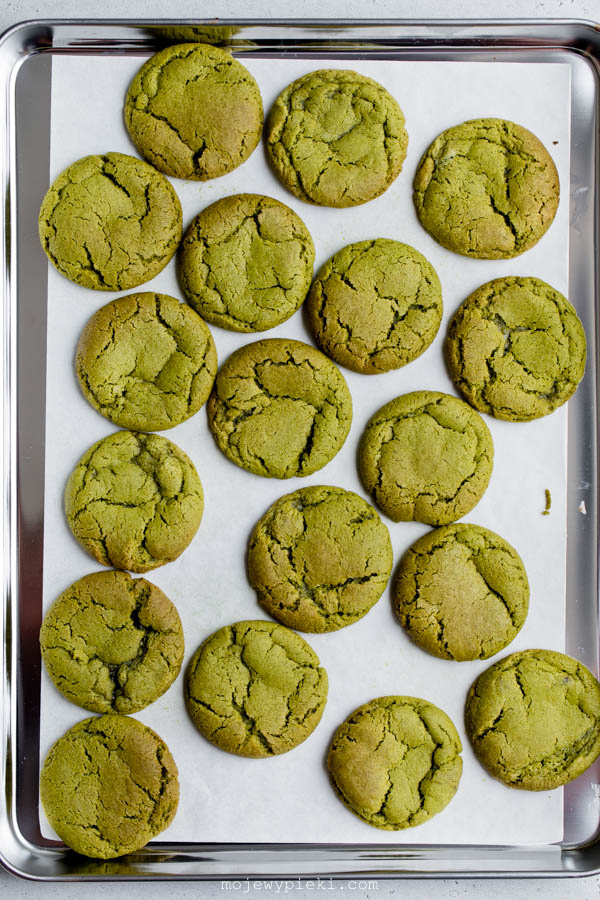 Ciastka matcha latte